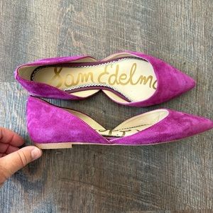 Sam Edelman purple pointy flats, women’s size 7.5